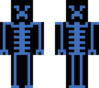 blue skeleton man