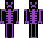 purple skeleton man