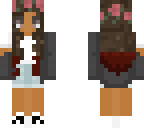 styelish gir with red tips