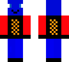 a happy blue guy