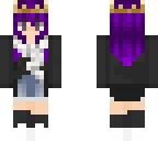 girl with purple hair cold