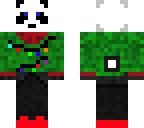 panda christmas skin