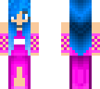 purple dress blue hair