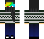 rainbow winter hood