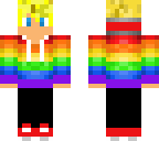 blond rainbow beats boy
