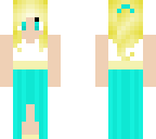 blonde girl in a dress