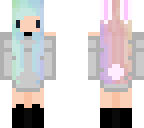 chibi rainbow bunny