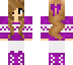 cute purple jumper girl