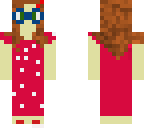 geek girl in pink dress