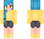 its blue and yellow