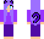 purple cat girl in pjs