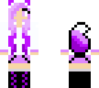 purple fox or cat girl