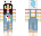 rainbow unicorn overalls