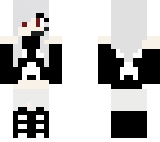 black and white creeper girl