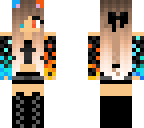 cute fire and ice girl