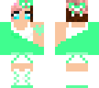 cute green outfit o3o