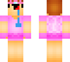 pink guys with face under chin