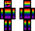 rainbow cube man