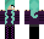 teal winter girl