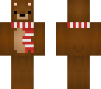 teddy bear with a red scarf