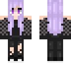 cute purple haired girl