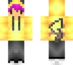 galaxy pikachu with pink hair