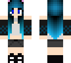 blue checker girl