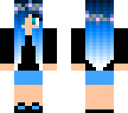 blue haired flower