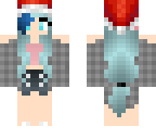 christmas katelyn with dyed hair