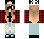 lumber jack girl with glasses