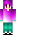 pink haired person