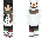 black hair snowgirl