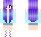 purple blue girl