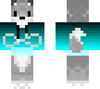 wolf with ice hoodie
