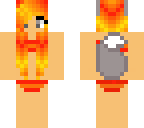 fire wolf girl bathing suit