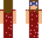 girl in red dress