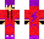 red hoodie boy with purple everything else