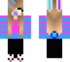 pink and skyblue bunny