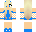 blue kitty girl