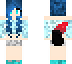 pretty blue wolf girl