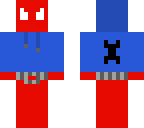 Scarlet Spider hood up | Minecraft Skin