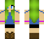 green haired girl
