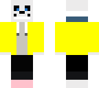 sans with eyes and yellow jacket