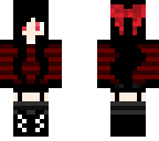 black and red gothic girl