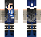 blue winter coat