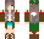 cristmas wolf girl