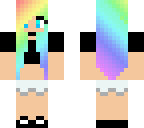 fixed shorts rainbow girl