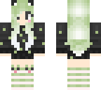 green cat girl
