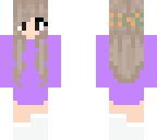 beautiful autumn purple girl