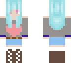 blue haired girl